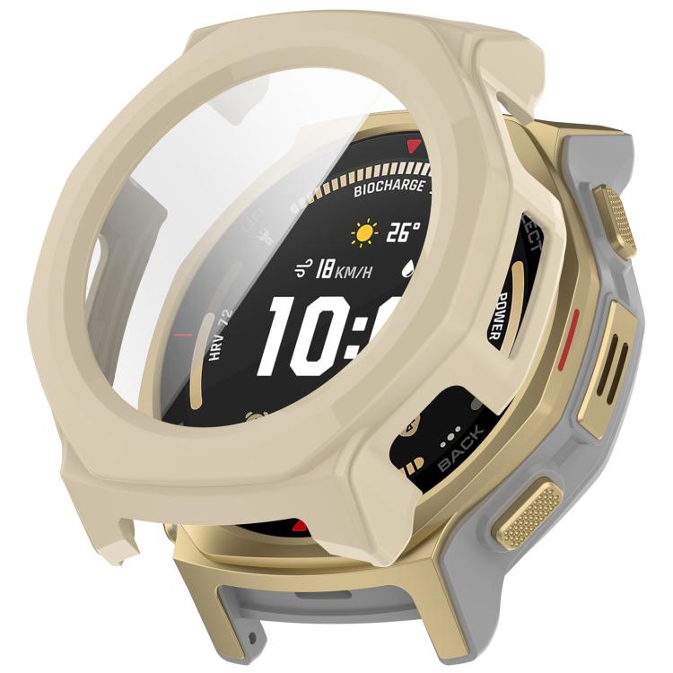 Levně PC FULL COVER Plastový kryt se sklem pro Amazfit T-Rex 3 Pro 44mm béžový