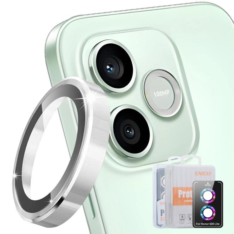 Levně ENKAY ALU Sklo pro fotoaparát Honor 600 Lite SILVER