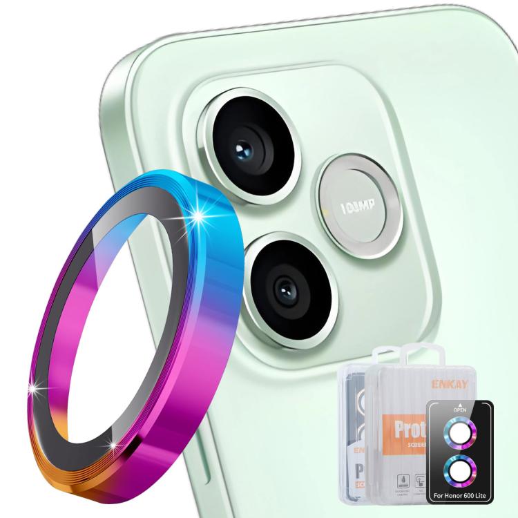 Levně ENKAY ALU Sklo pro fotoaparát Honor 600 Lite COLORFUL