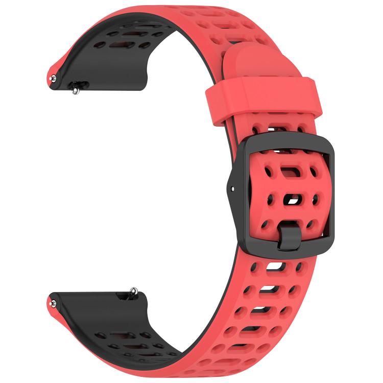 Levně SPORTY Vyměnitelný silikonový řemínek Huawei Watch GT Runner 2 červeno-černý
