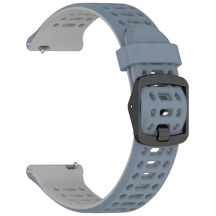 Levně SPORTY Vyměnitelný silikonový řemínek Huawei Watch GT Runner 2 modro-šedý