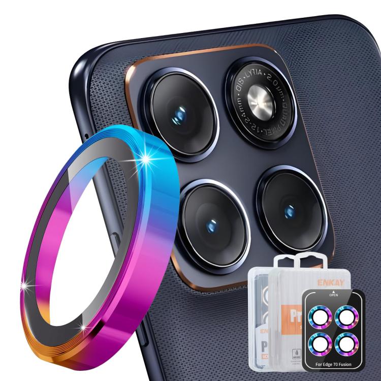 Levně ENKAY ALU Sklo pro fotoaparát Motorola Edge 70 Fusion COLORFUL