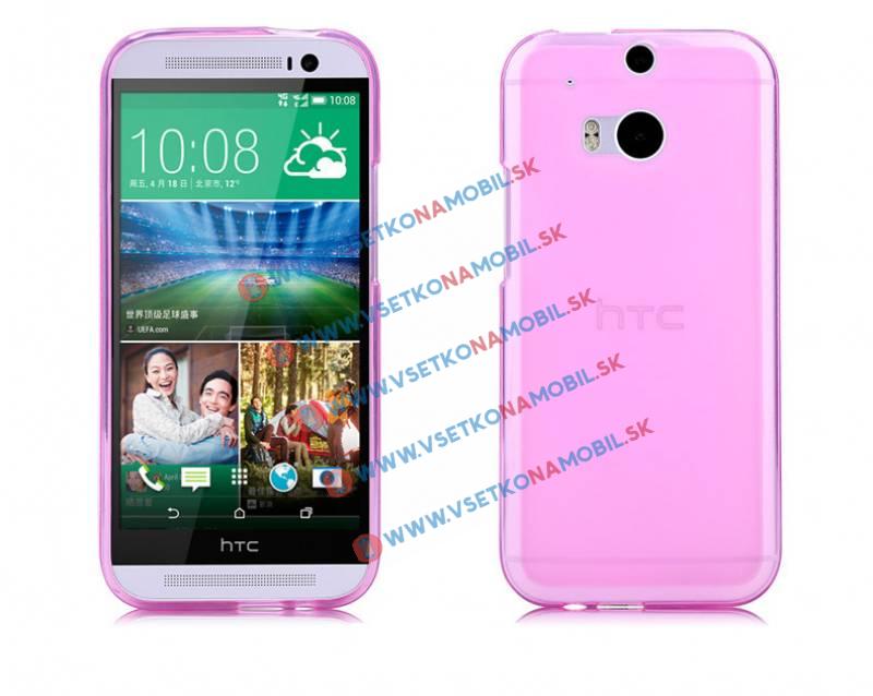 FORCELL Silikonový obal HTC One M8 růžový
