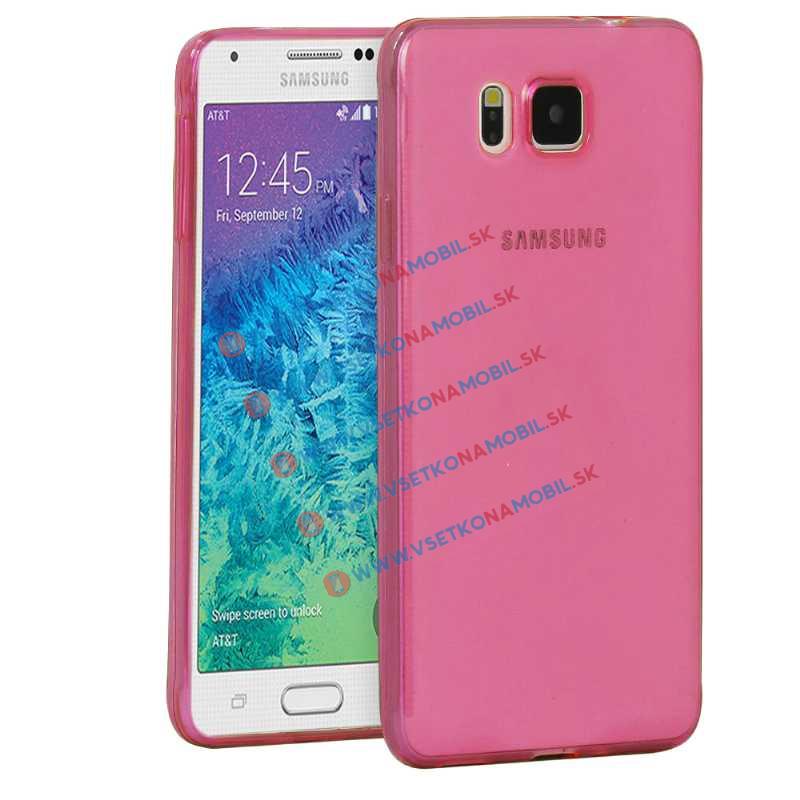 FORCELL Silikonový obal Samsung Galaxy Alpha růžový