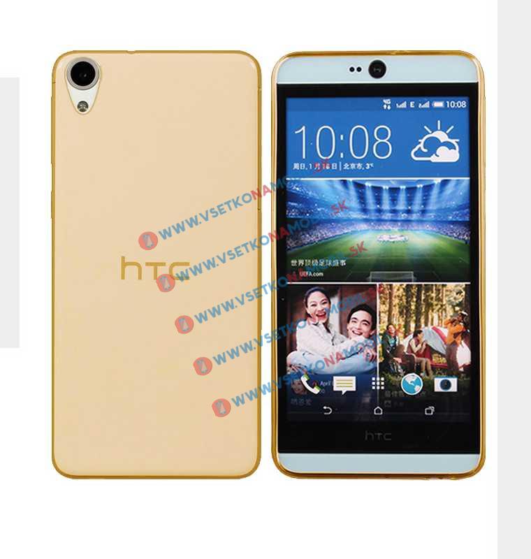 Levně Silikonový obal HTC Desire 820 zlatý