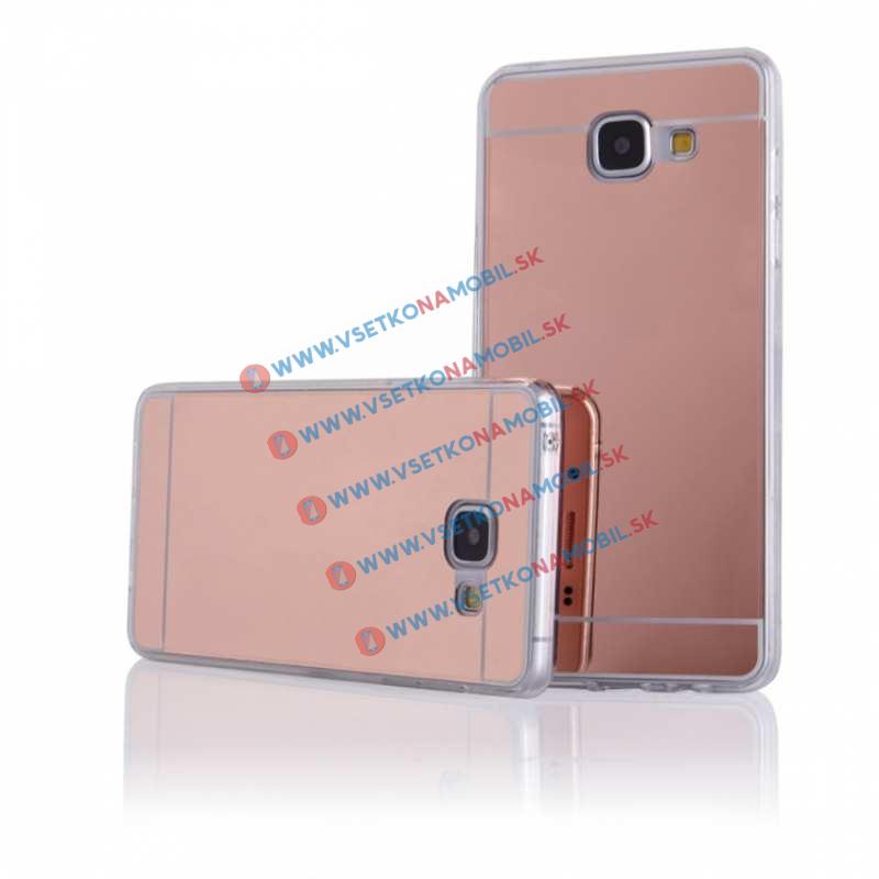 FORCELL Zrcadlový silikonový obal Samsung Galaxy A3 2016 růžový