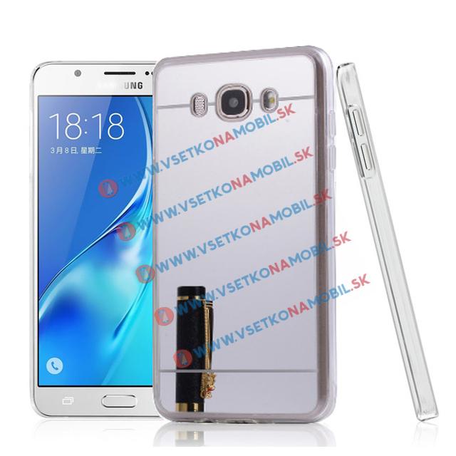 FORCELL Ochranný zrcadlový kryt Samsung Galaxy J7 2016 stříbrný