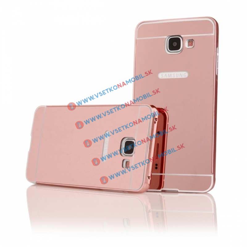 FORCELL Ochranný Zrcadlový kryt Samsung Galaxy A3 2016 (A310) růžový