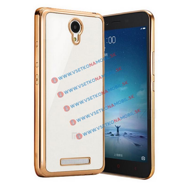 Levně METALLIC Silikonový obal Xiaomi Redmi Note 2 zlatý