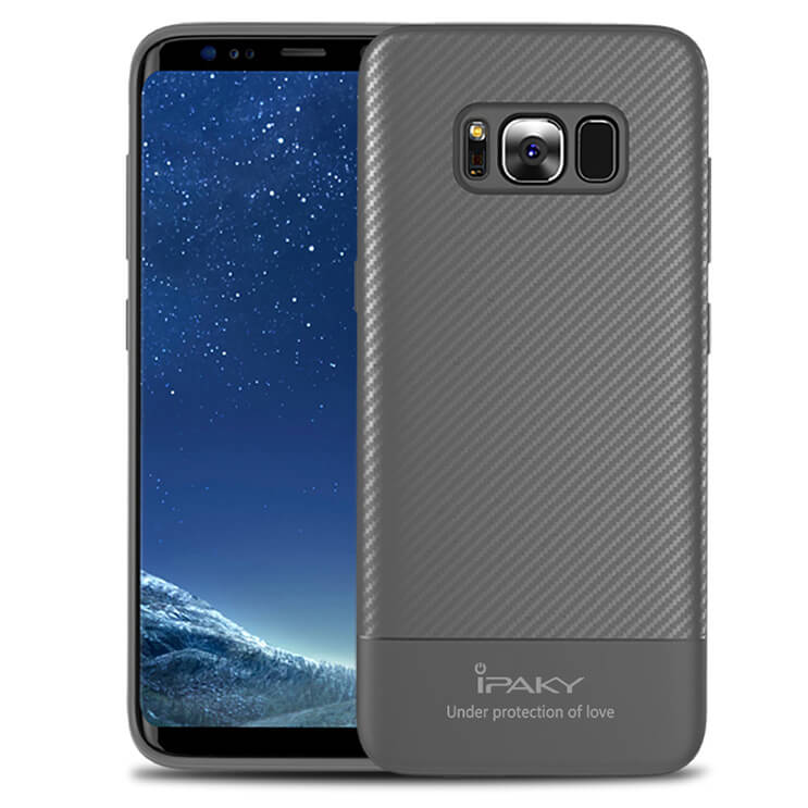 IPAKY CARBON Samsung Galaxy S8 Plus šedý