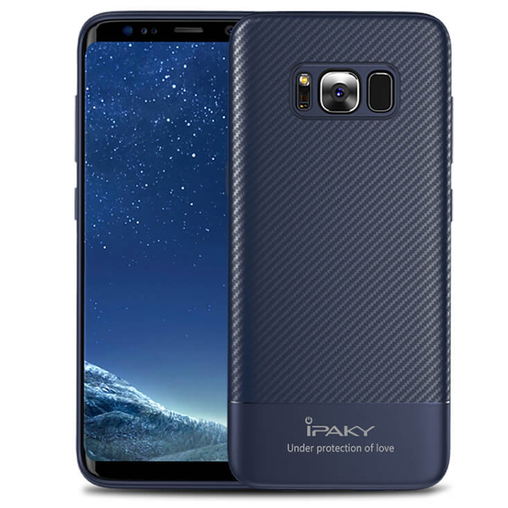 IPAKY CARBON Samsung Galaxy S8 Plus modrý