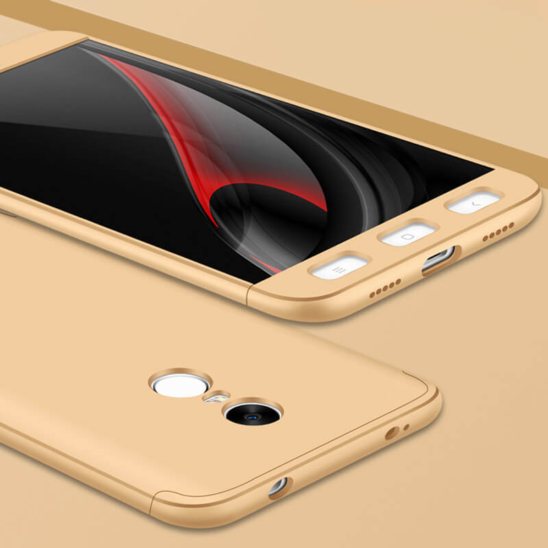 FORCELL 360 ° Ochranný obal Xiaomi Redmi Note 4 (MediaTek) zlatý