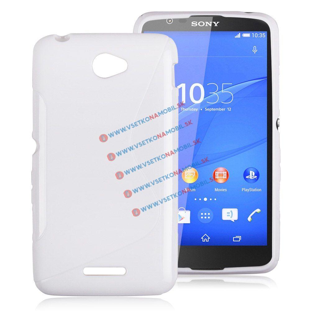 Silikonový obal Sony Xperia E4 bílý