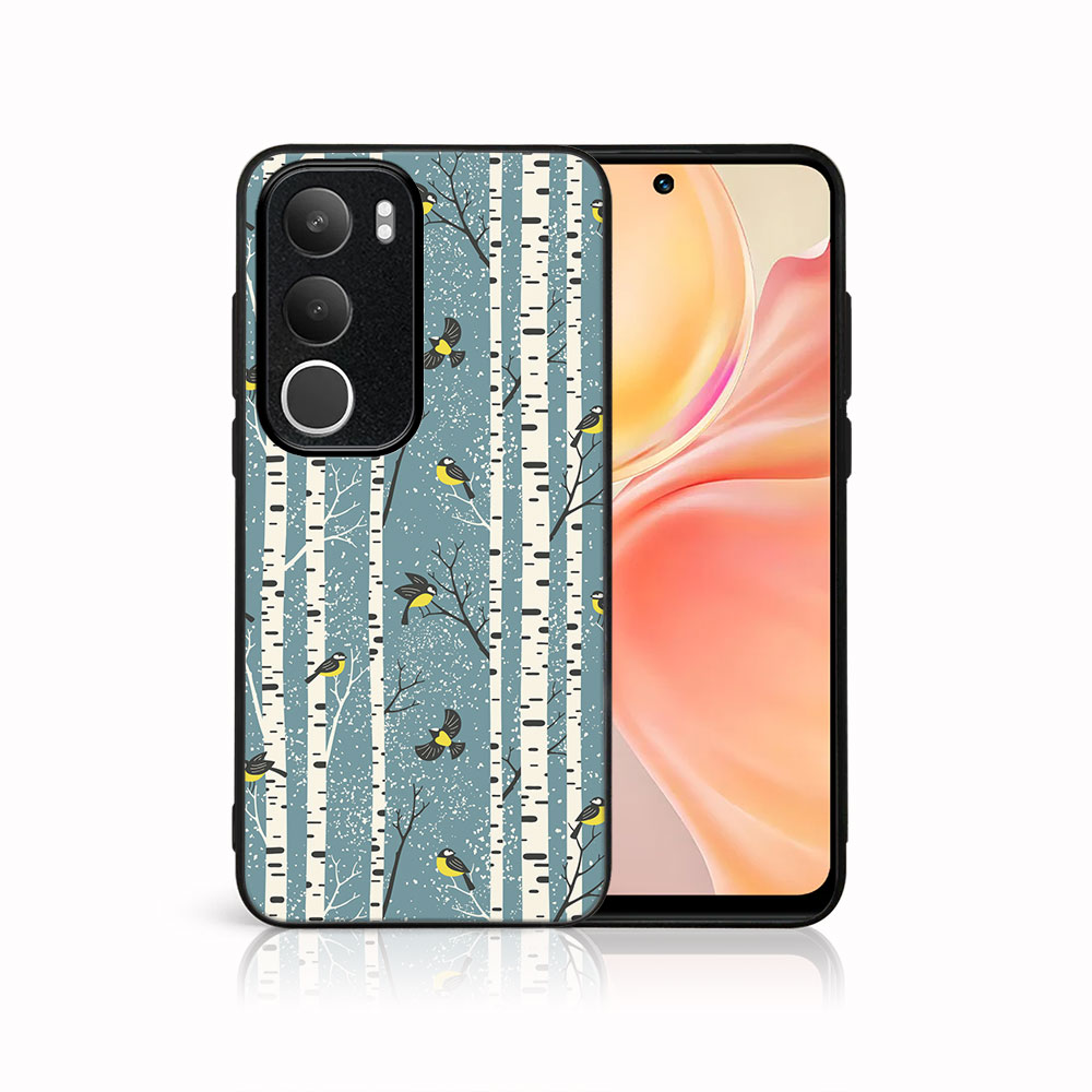 MY ART Kryt s vánočním designem Vivo Y19s BIRCH (072)