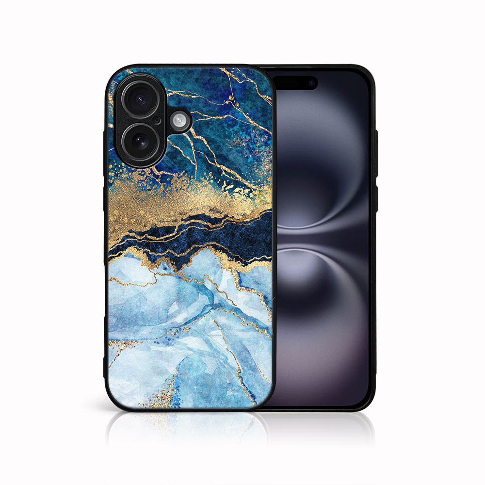 Levně MY ART Ochranný kryt pro Apple iPhone 17 BLUE MARBLE (141)