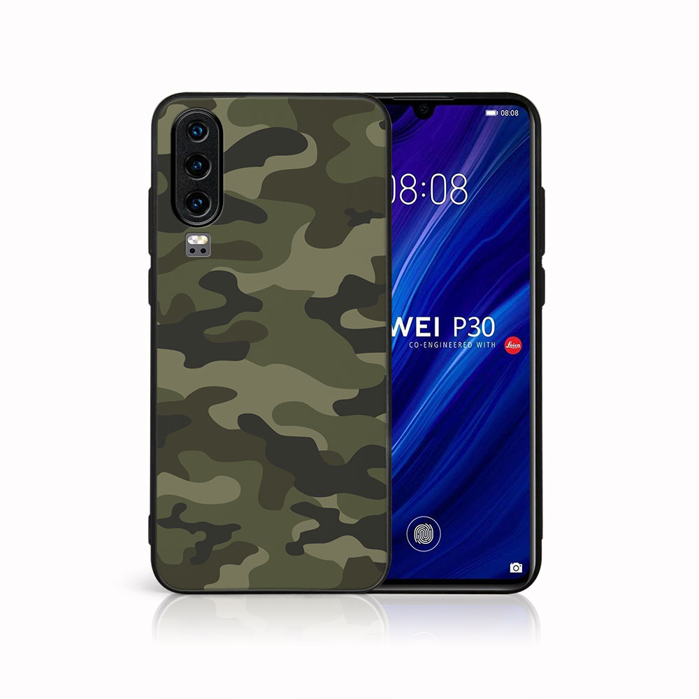 Levně MY ART Ochranný obal pro Huawei P30 GREEN CAMO (235)