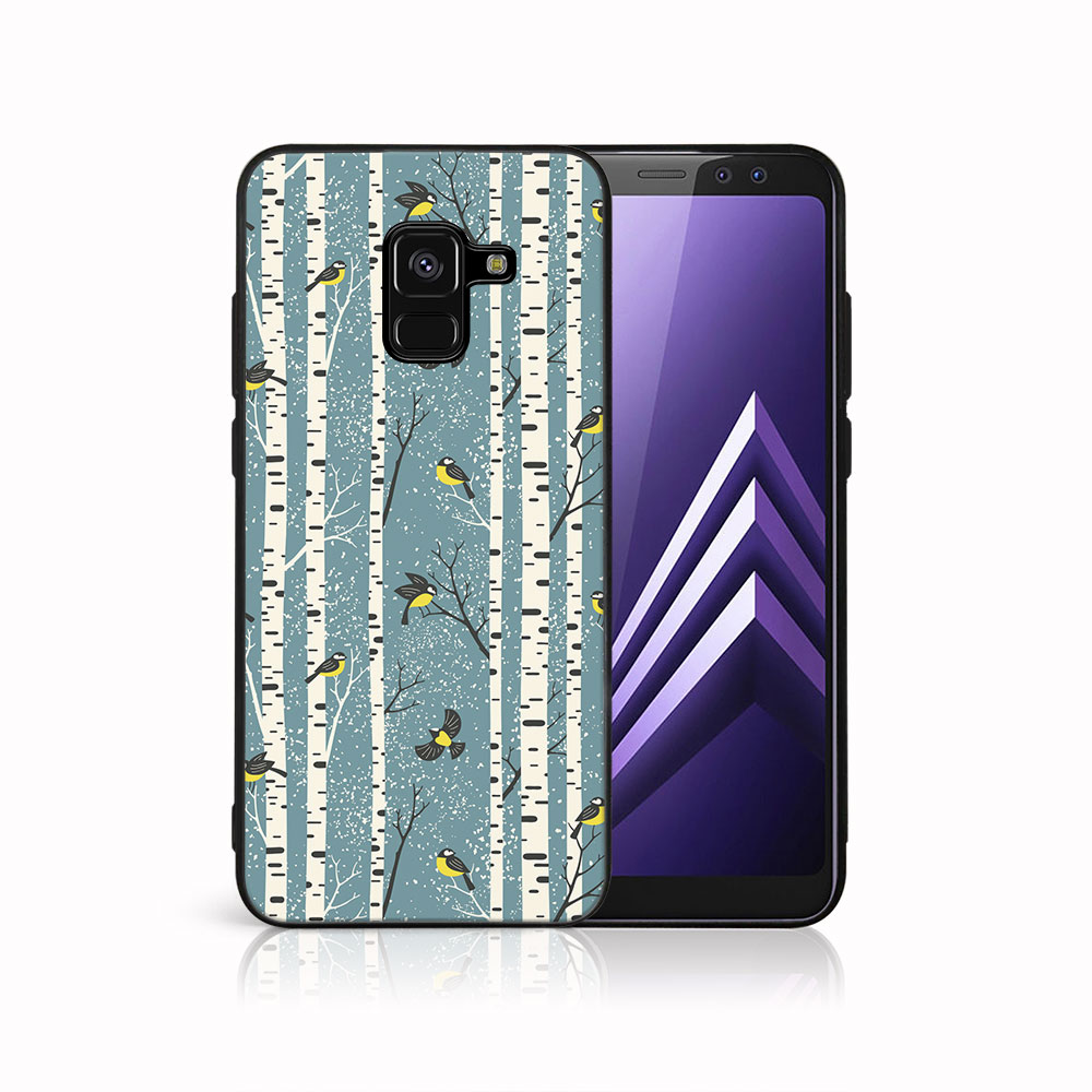 Levně MY ART Kryt s vánočním designem Samsung Galaxy A8 2018 (A530) BIRCH (072)