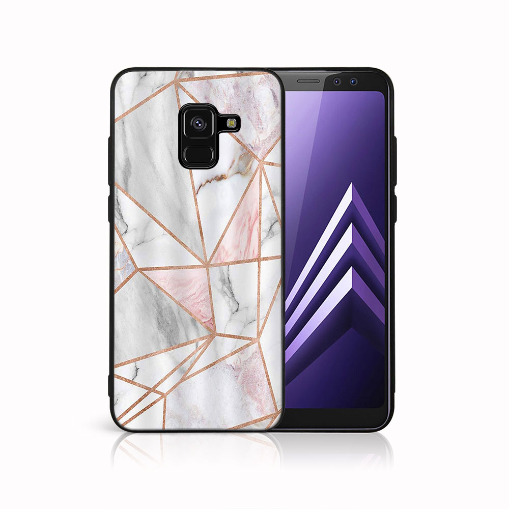 Levně MY ART Ochranný kryt pro Samsung Galaxy A8 2018 (A530) PINK MARBLE (143)