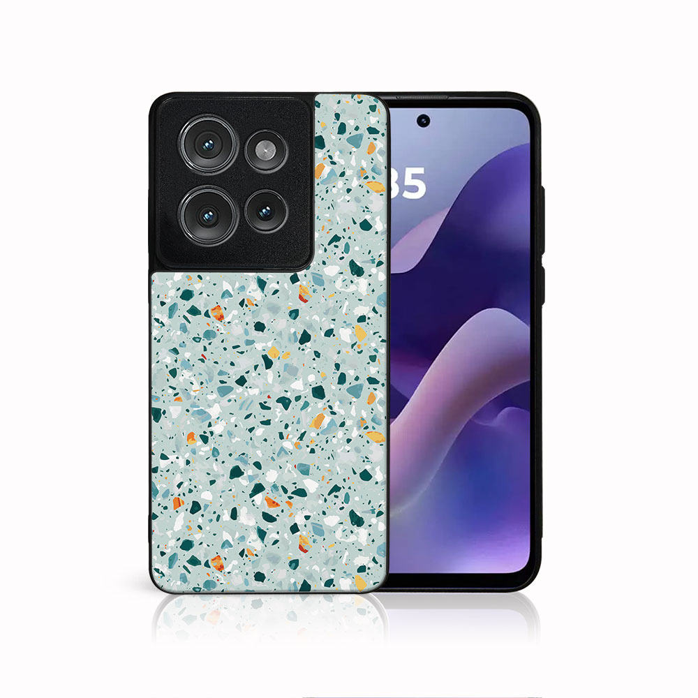 Levně MY ART Ochranný kryt pro Motorola Moto G86 5G BLUE TERRAZZO (164)