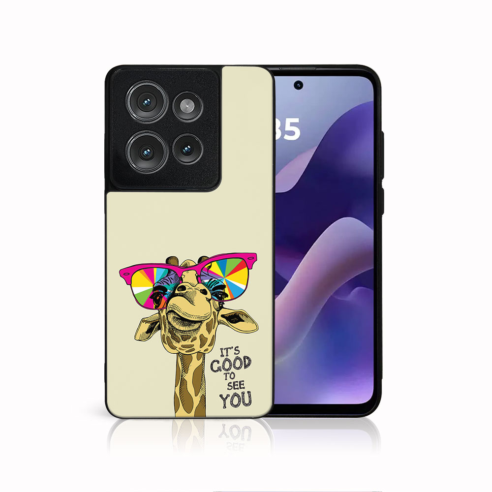 Levně MY ART Ochranný kryt pro Motorola Moto G56 5G GIRAFFE (180)