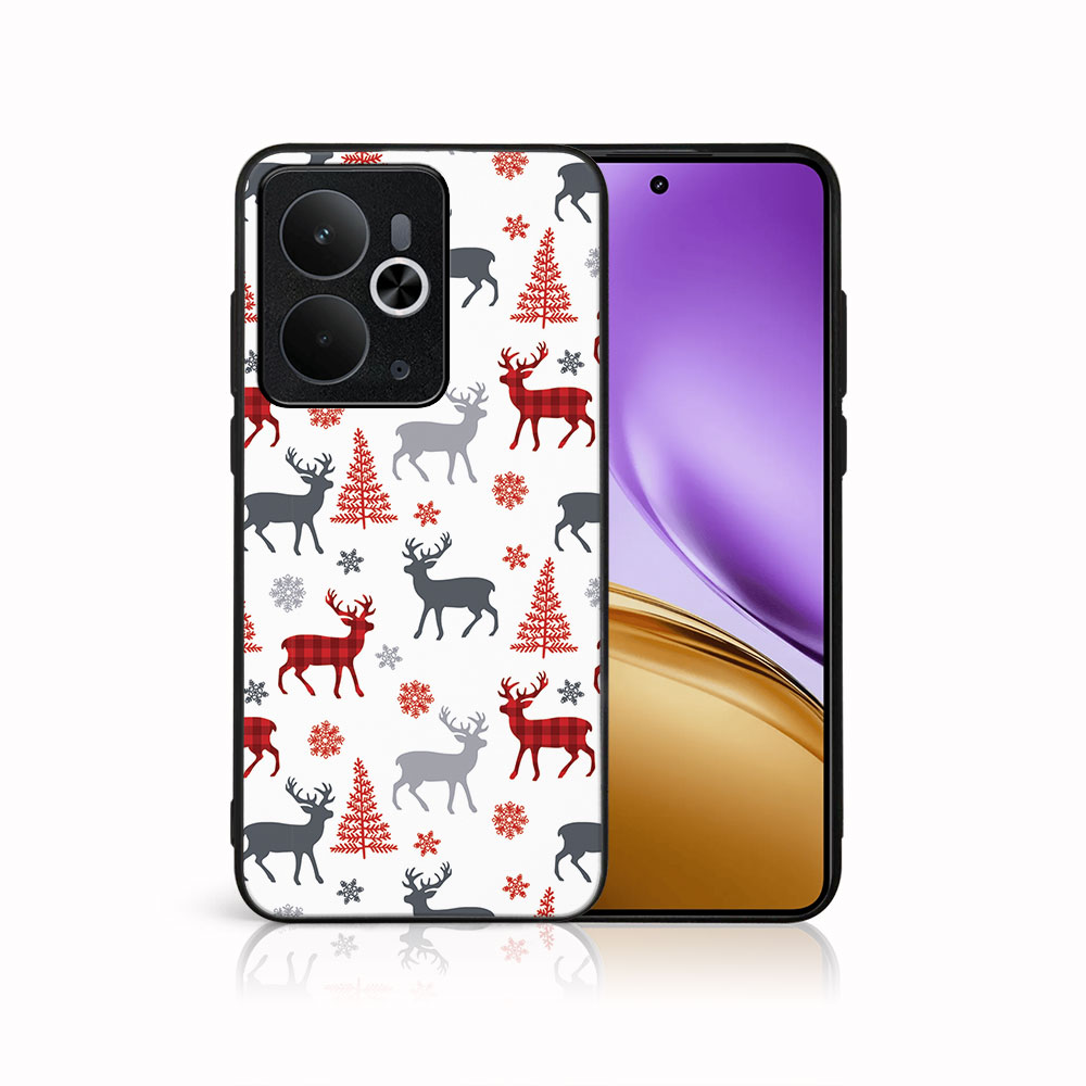 MY ART Kryt s vánočním designem Realme 14T 5G DEER (068)