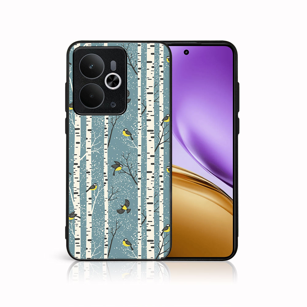 MY ART Kryt s vánočním designem Realme 14T 5G BIRCH (072)