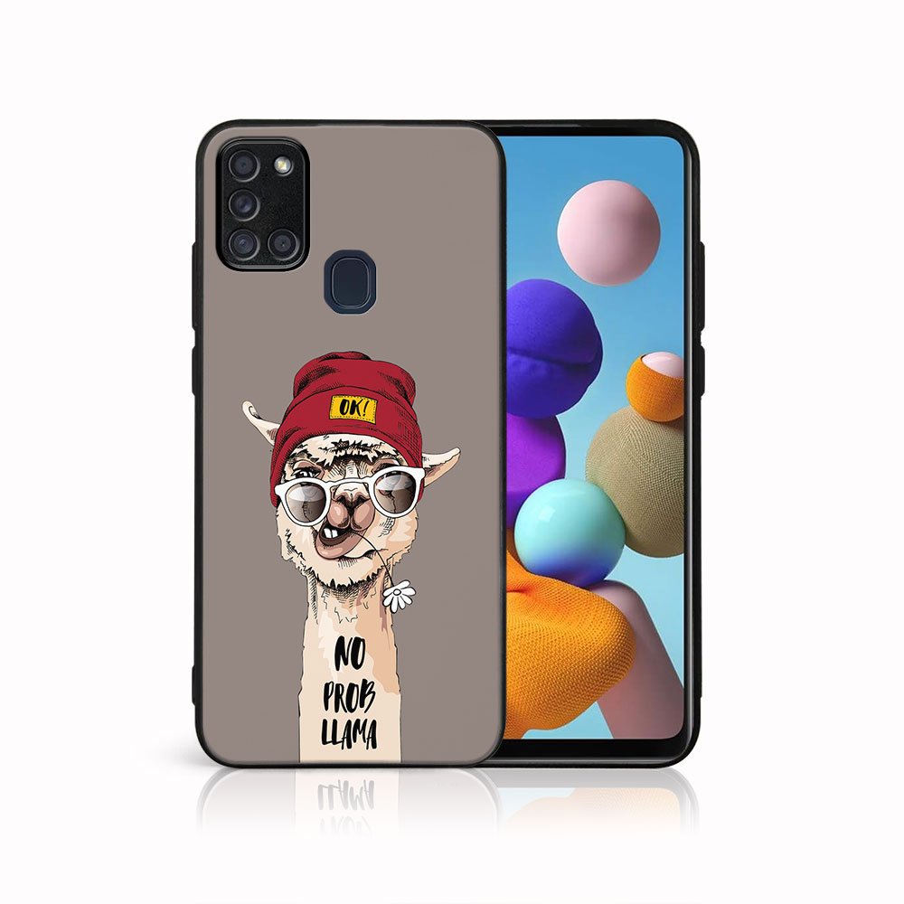 Levně MY ART Ochranný obal pro Samsung Galaxy A21s PROBLLAMA (187)