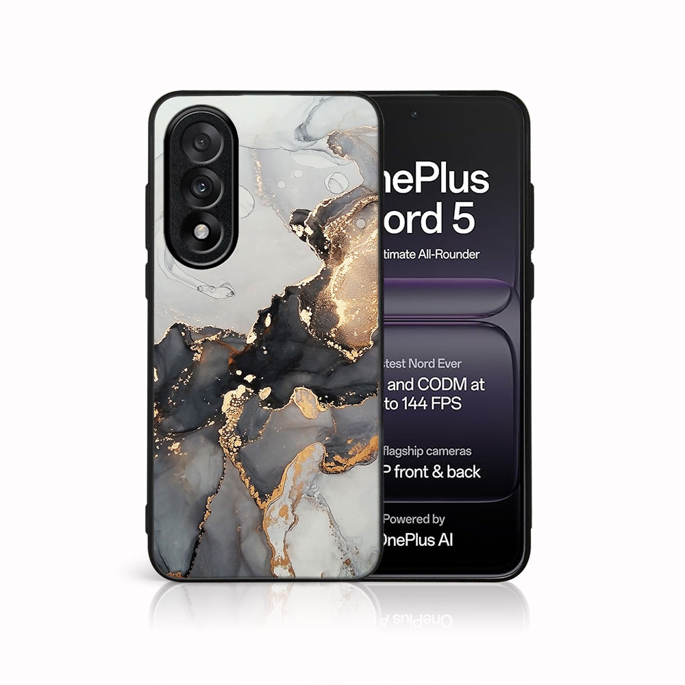 Levně MY ART Ochranný kryt pro OnePlus Nord 5 5G GREY MARBLE (140)