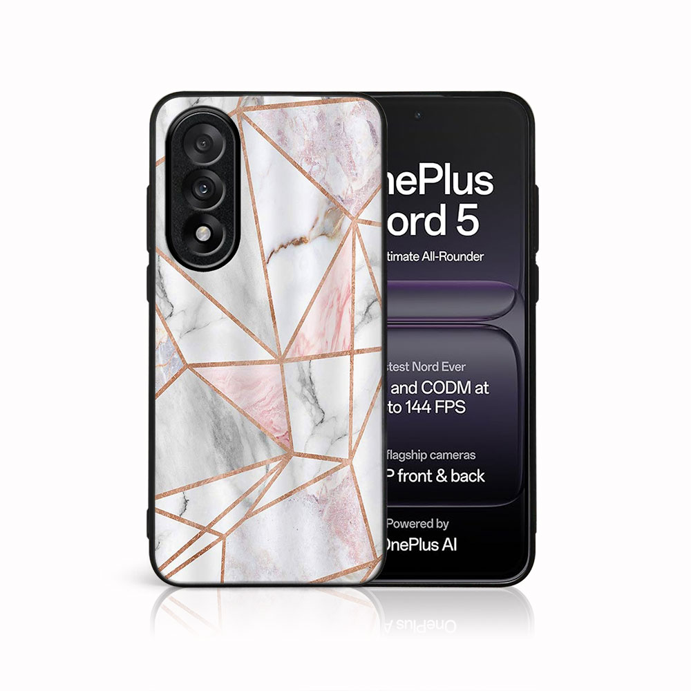 Levně MY ART Ochranný kryt pro OnePlus Nord 5 5G PINK MARBLE (143)
