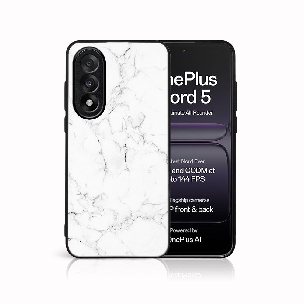 Levně MY ART Ochranný kryt pro OnePlus Nord 5 5G WHITE MARBLE (144)