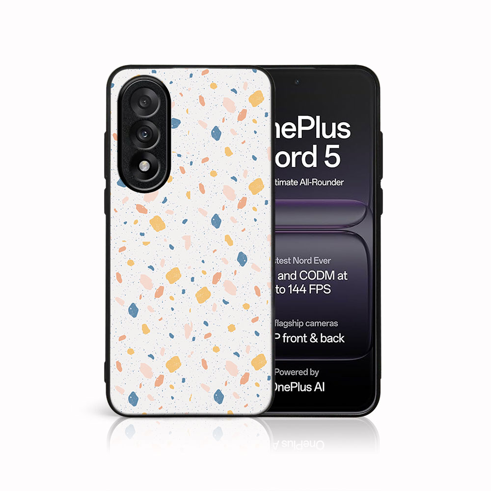 Levně MY ART Ochranný kryt pro OnePlus Nord 5 5G ORANGE TERRAZZO (165)