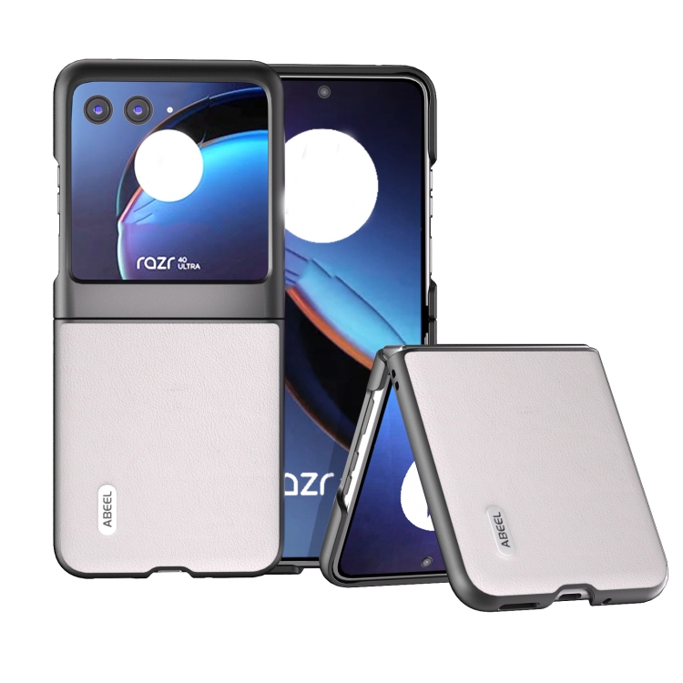 ABEEL LEATHER Obal pro Motorola Razr 40 Ultra šedý