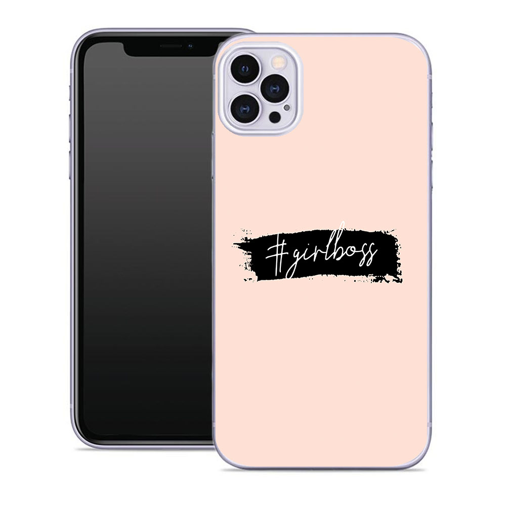 Levně MY ART Ochranný kryt Apple iPhone 12 / iPhone 12 Pro GIRL BOOS (103)