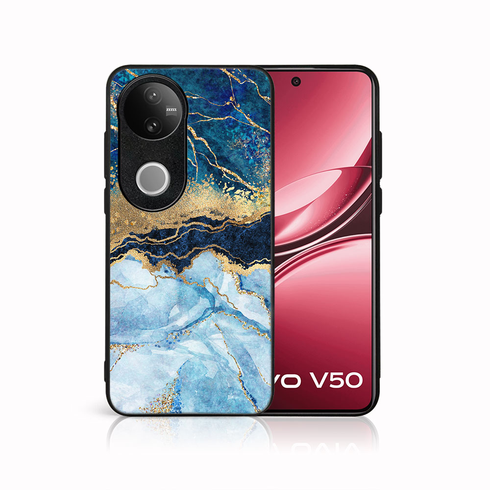 Levně MY ART Ochranný kryt pro Vivo V50 5G BLUE MARBLE (141)