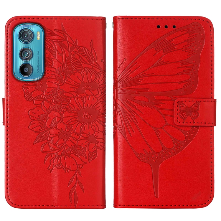PROTEMIO 54069
ART BUTTERFLY Peněženkový kryt Motorola Edge 30 červený