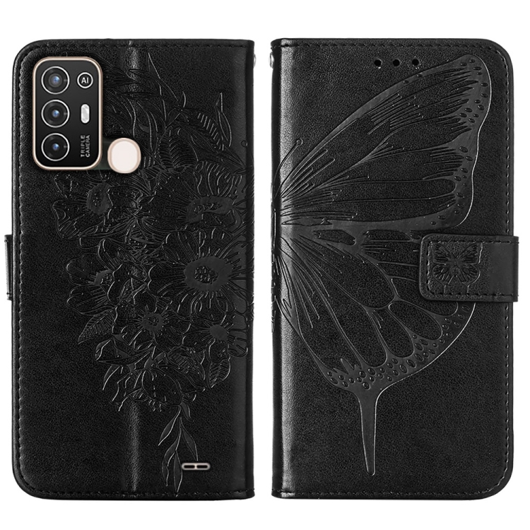 Levně ART BUTTERFLY Peněženkový kryt ZTE Blade A52 černý