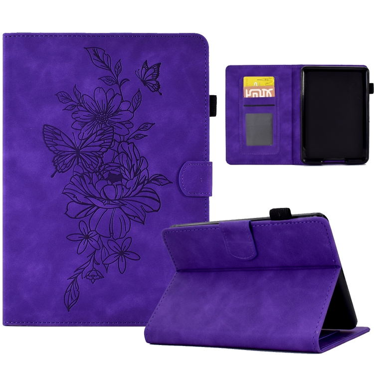 Levně ART FLOWER Zaklápěcí pouzdro Amazon Kindle 11. generace 2022 / 2024 fialové