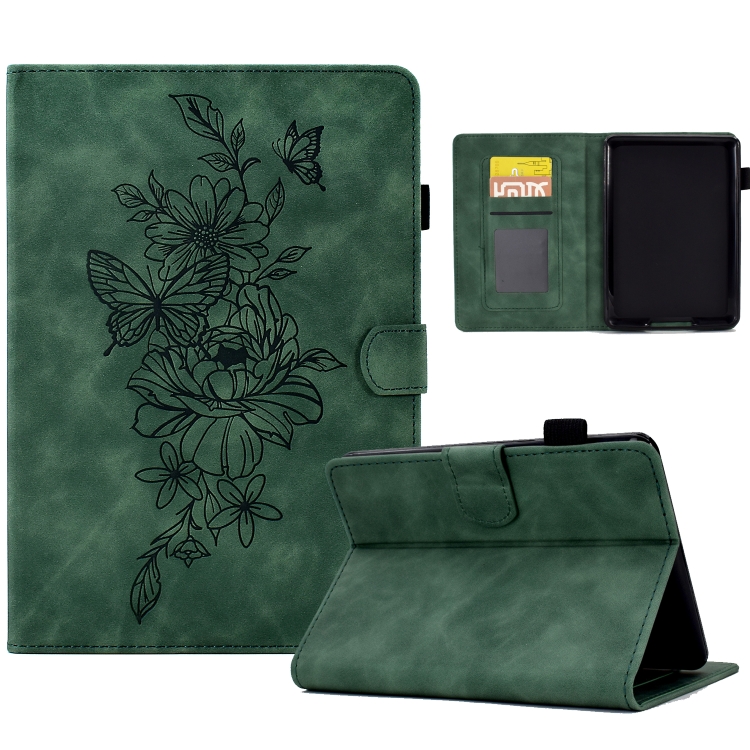 ART FLOWER Zaklápěcí pouzdro Amazon Kindle 11. generace 2022 / 2024 zelené