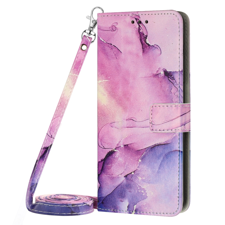 ART MARBLE Peněženkový kryt s řemínkem Samsung Galaxy S23 Plus 5G PURPLE