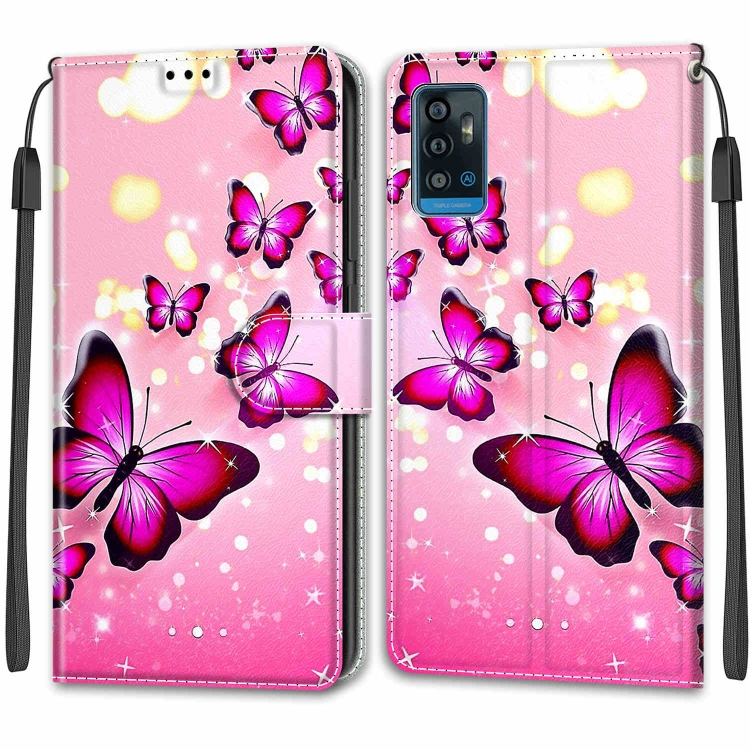 ART Peněženkový kryt pro ZTE Blade A71 2020 BUTTERFLIES