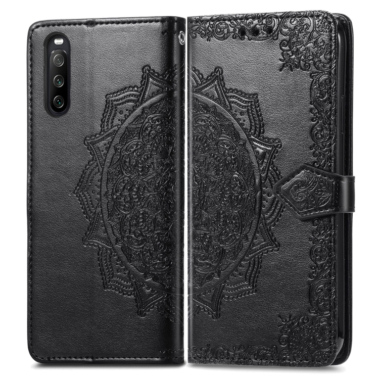FORCELL ART Peňaženkový kryt Sony Xperia 1 III ORNAMENT černý