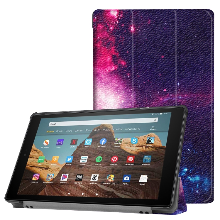 Levně ART Zaklápěcí obal Amazon Kindle Fire HD 10 2019 / 2017 (9. generace / 7. generace) GALAXY