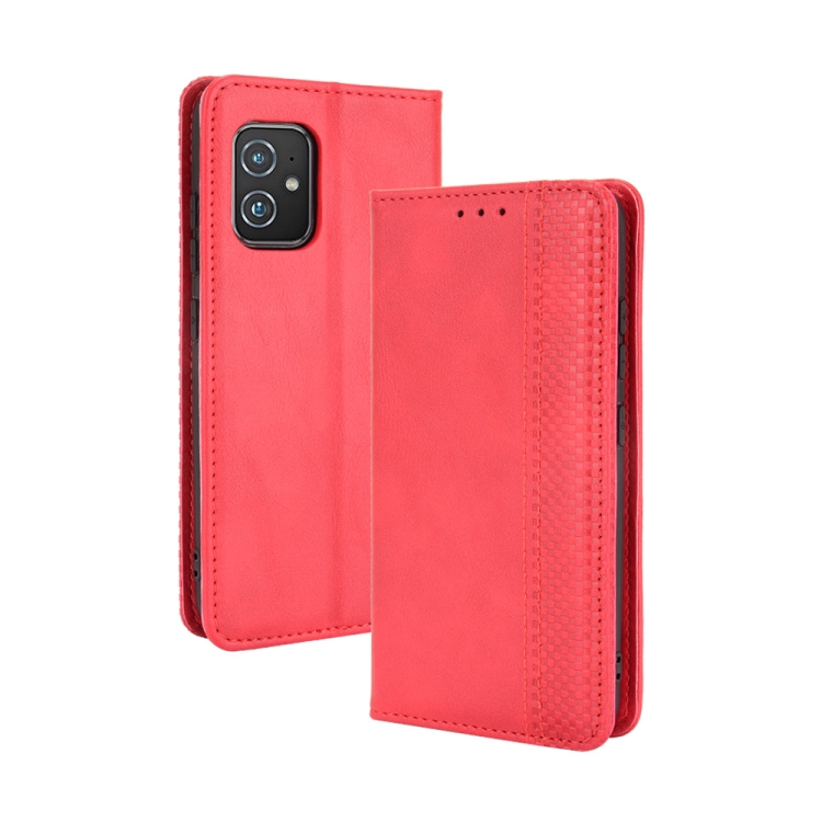 Levně BUSINESS Peněženkový kryt pro Asus Zenfone 8 (ZS590KS) červený