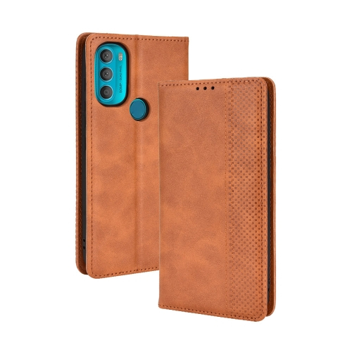 BUSINESS Peněženkový kryt pro Motorola Moto G71 5G hnědý
