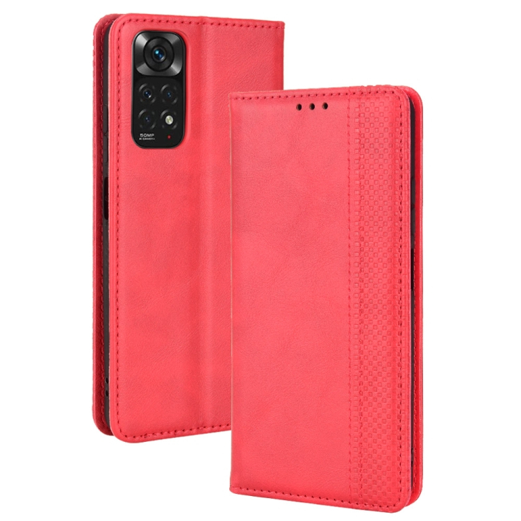 Levně BUSINESS Peněženkový kryt pro Xiaomi Redmi Note 11 / Note 11S červený