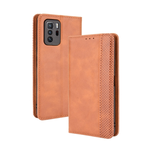Levně BUSINESS Peňaženkový kryt Xiaomi Poco X3 GT hnědý