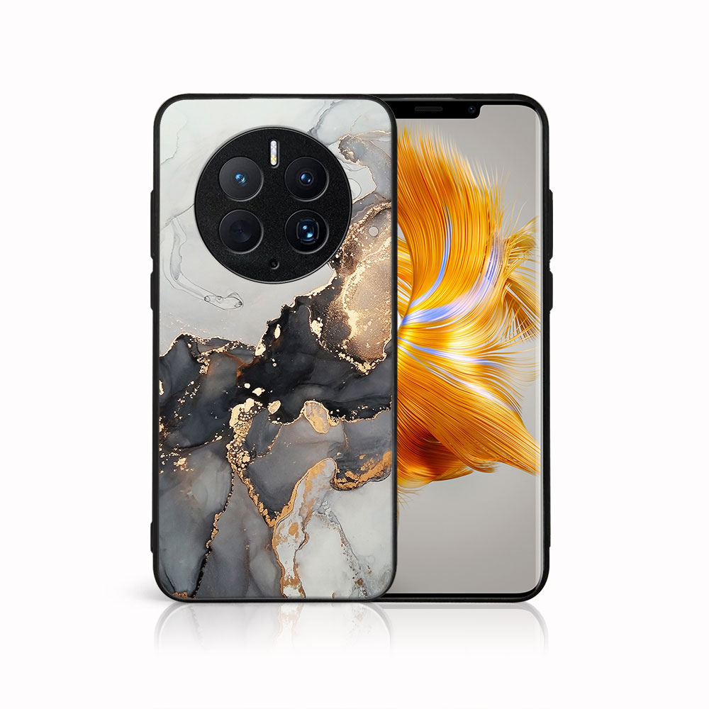Levně MY ART Ochranný kryt pro Huawei Mate 50 Pro GREY MARBLE (140)