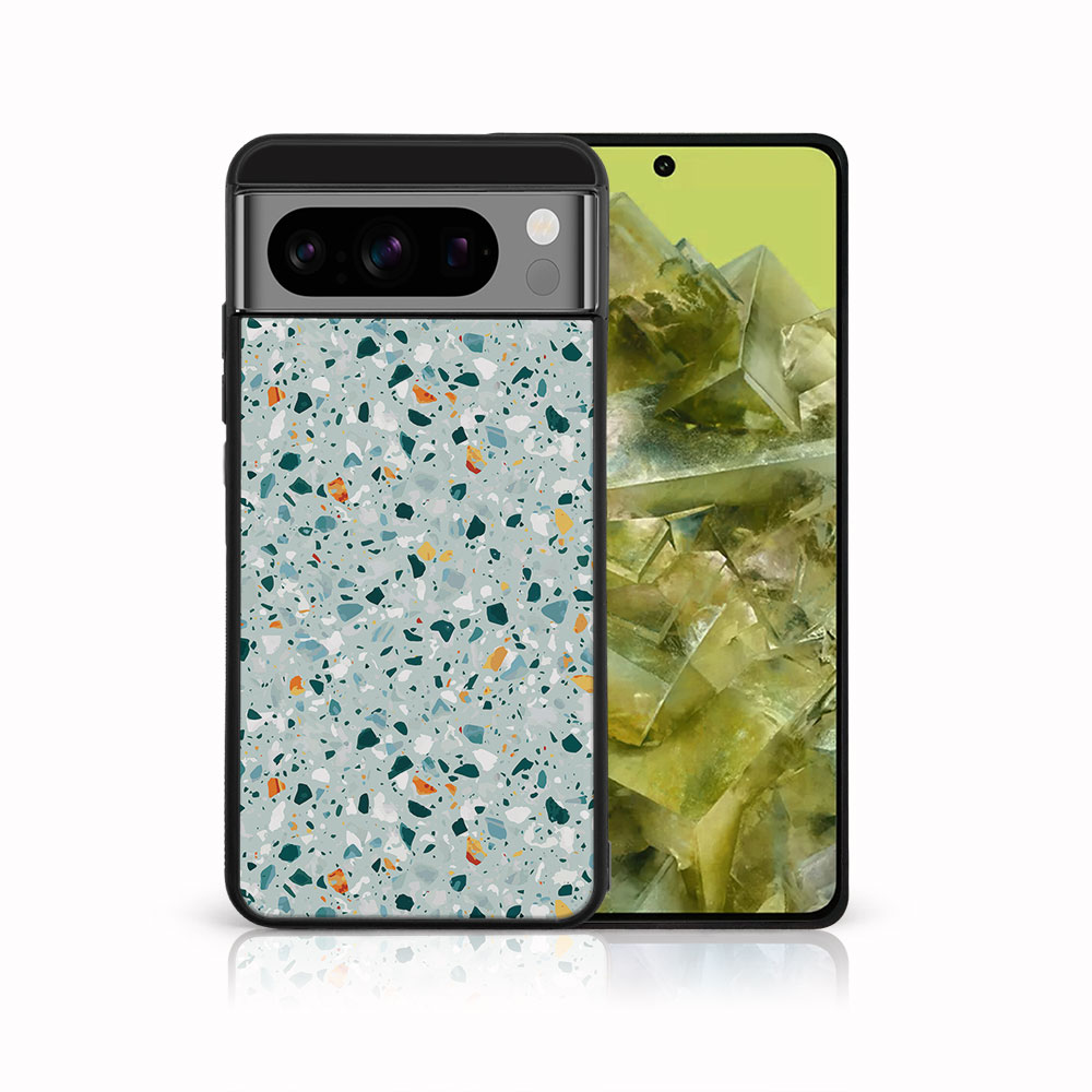 Levně MY ART Ochranný kryt pro Google Pixel 8 Pro BLUE TERRAZZO (164)