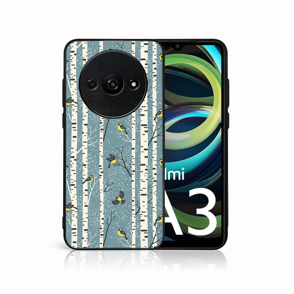 Levně MY ART Kryt s vánočním designem Xiaomi Redmi A3 BIRCH (072)