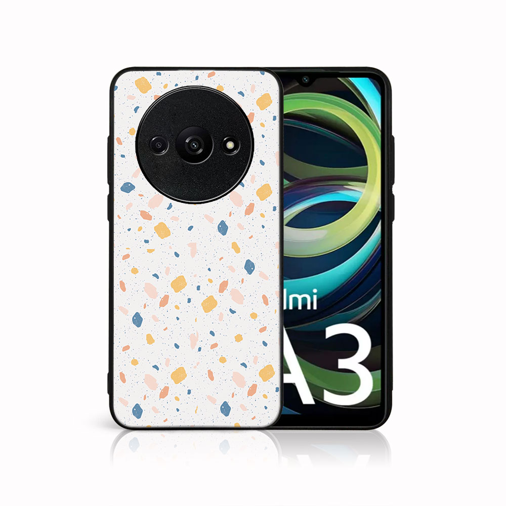 Levně MY ART Ochranný kryt pro Xiaomi Redmi A3 ORANGE TERRAZZO (165)